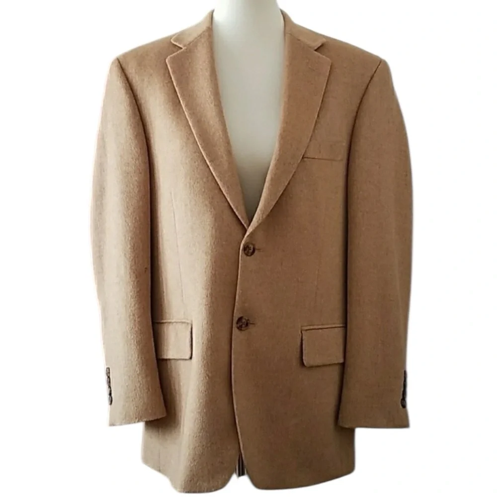 HASPEL 100% Camel Hair Sports Coat in Natural Tan Size 42R  -- QUIET LUXURY!!!!